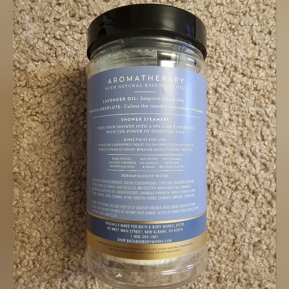 Bath & Body Works Aromatherapy Lavender Vanilla Shower Steamers - Picture 2 of 3